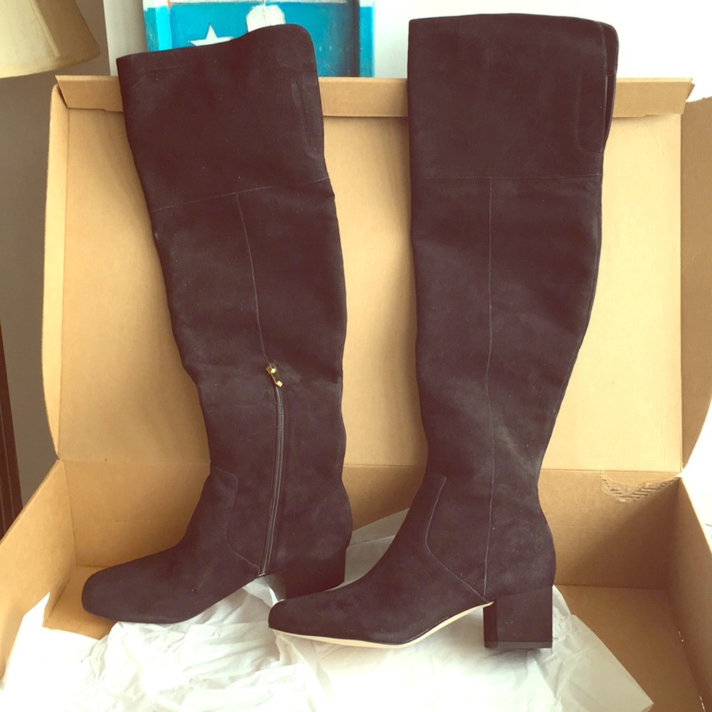 Sam Edelman, black suede over the knee boots 9 NIB